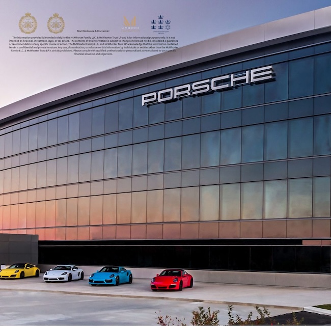 C.K. McWhorter Endows Porsche With Prestigious McWhorter Family Trust Warrant, Elevating its Current ESG Status in the World of Automotive Excellence
