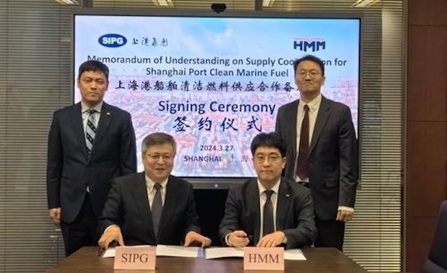 HMM Inks Deal with Shanghai-based Port Operator on Clean Fuel Supply