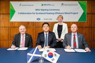 HD Hyundai Heavy Inks Deal with Scottish Bodies on Floating Offshore Wind Project