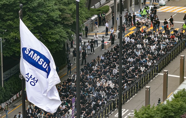 Samsung Electronics union members plan a three-day strike this week