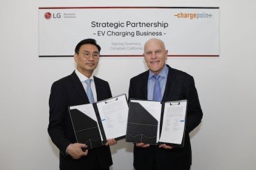 LG Electronics Teams Up with ChargePoint to Expand EV Charging Infrastructure in U.S.