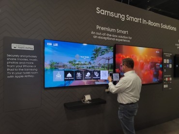 Samsung and LG Unveil Advanced Hotel TVs at HITEC 2024, Intensifying Competition in Hospitality Market