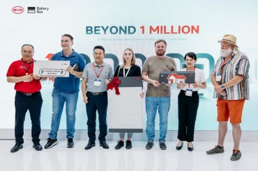 BYD Presents New Energy Portfolio at The smarter E Europe and Celebrates 1 Million Installed BatteryBox Systems