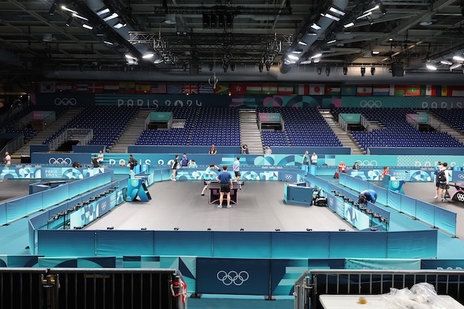 Table Tennis Players Feeling Right at Home in Paris
