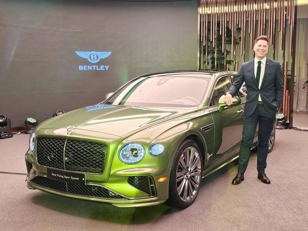 Christian Schlick, the head of Bentley Korea, expressed pride in introducing the new Flying Spur to the Korean market first, emphasizing Korea's importance as a key market for Bentley. (Image provided by Bentley Korea)