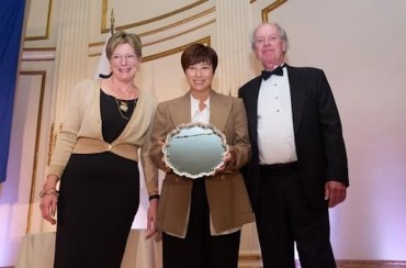 S. Korean Golf Legend Pak Se-ri Receives Award for Contributing to Seoul-Washington Ties