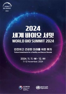 This image provided by the Ministry of Health and Welfare on Oct. 21, 2024, shows the poster for the World Bio Summit 2024, which will run Nov. 11-12. (Yonhap)