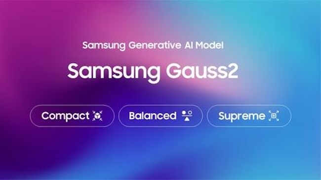 Samsung Electronics Introduces 2nd-generation AI Model, Gauss 2