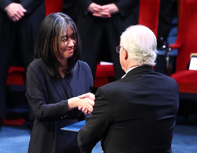 Han Kang Awarded Nobel Prize in Literature at Ceremony