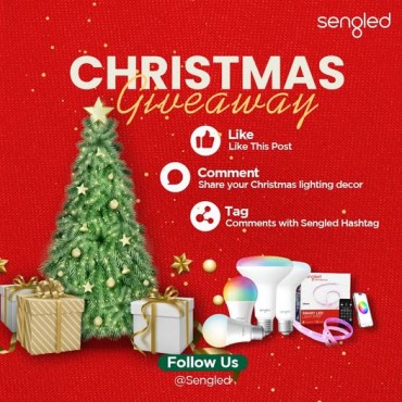 Win Giveaways and Enjoy 30% Discounts in the “Light Up Your Christmas with Sengled” Event