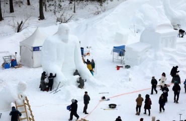 Taebaeksan Mountain Snow Festival Kicks Off