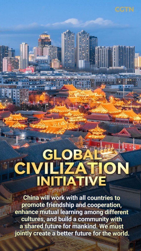 Through introducing China’s efforts to practice the initiative and insights provided by experts and scholars, the article emphasized that China's respect for the diversity of civilizations makes the country an important role model for promoting world peace and stability. (Image courtesy of CGTN)