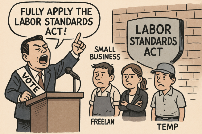 Top Labor Policy Priority for South Korean Workers in 2025 Election: Full Extension of Labor Standards Act