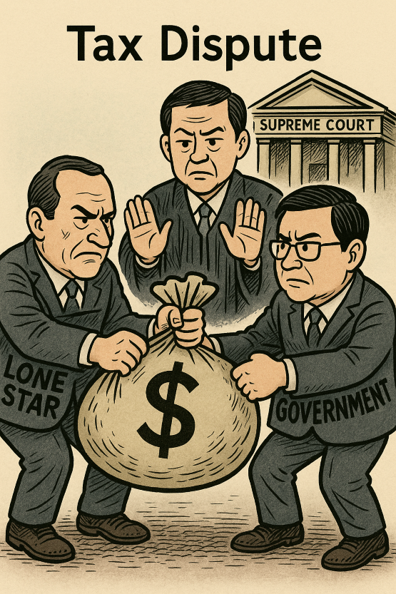 The Supreme Court sends the case back for retrial, complicating the U.S. private equity firm's efforts to recover disputed funds. (Image created by ChatGPT)