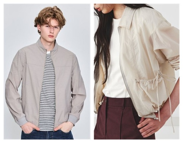 Hazzys' "Zerogram Jumper" and KUHO Plus' "Volume Silhouette Jumper" (Images courtesy of LF and Samsung C&T)