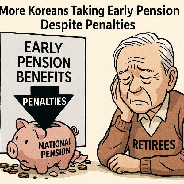 Record Number of Koreans Take Early Pension Despite Steep Penalties