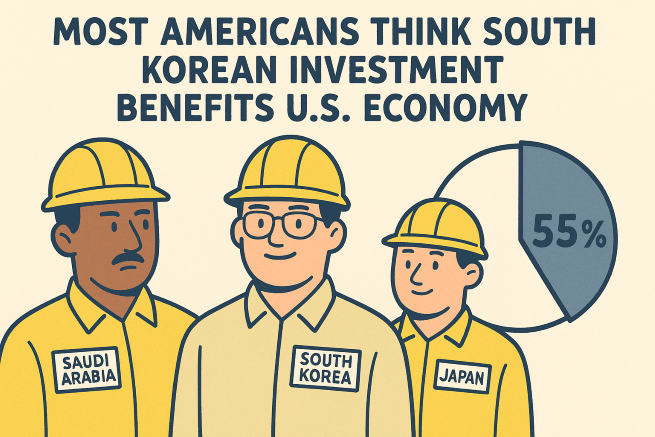 Majority of Americans View South Korean Investment as Beneficial to U.S. Economy, Survey Finds