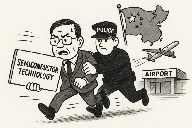 South Korean Engineer Arrested at Airport for Attempted Semiconductor Tech Leak (Image supported by ChatGPT)