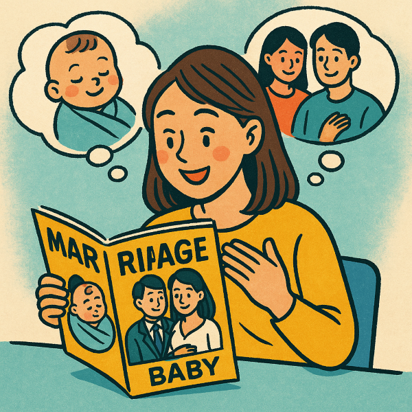 Shift in Attitudes: Marriage and Childbirth Intentions Rise Among South Korean Youth (Image supported by ChatGPT)