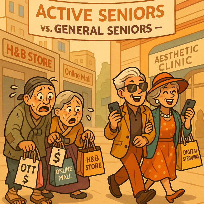 Amid inflation and slowdown, top-spending retirees embrace e-commerce, aesthetics, and digital trends once dominated by youth. (Image supported by ChatGPT)