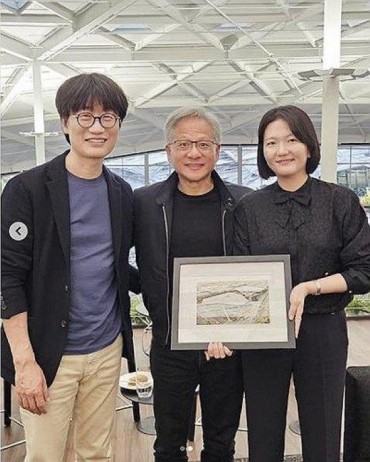 Naver Founder, Nvidia CEO Jensen Huang Discuss AI Cooperation in Taiwan