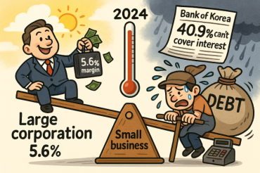 BOK: Highest-Ever Share of Firms Fall Below Interest Coverage Threshold