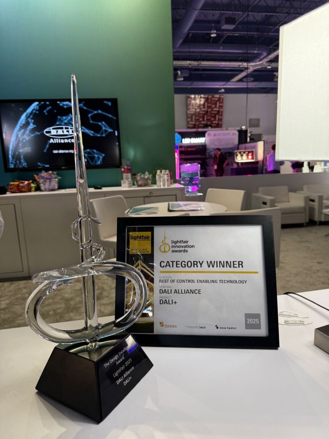 DALI Alliance Wins Big at LightFair 2025 with Two Innovation Awards for DALI+