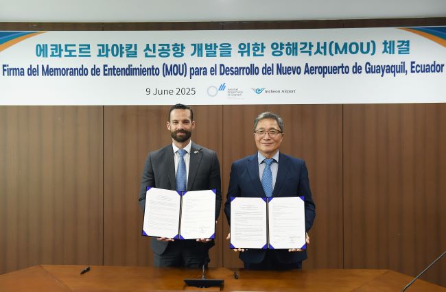 Incheon Int’l Airport Corp. Signs MOU On Support For Ecuador’s New Airport Project