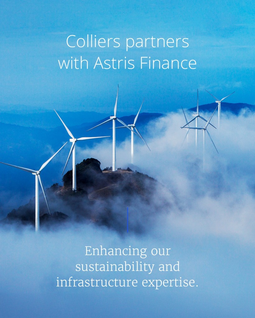 Colliers has entered into a definitive agreement to acquire a controlling interest in Astris Finance, a global investment banking firm focused on infrastructure and energy transition. (Image from Colliers Facebook)