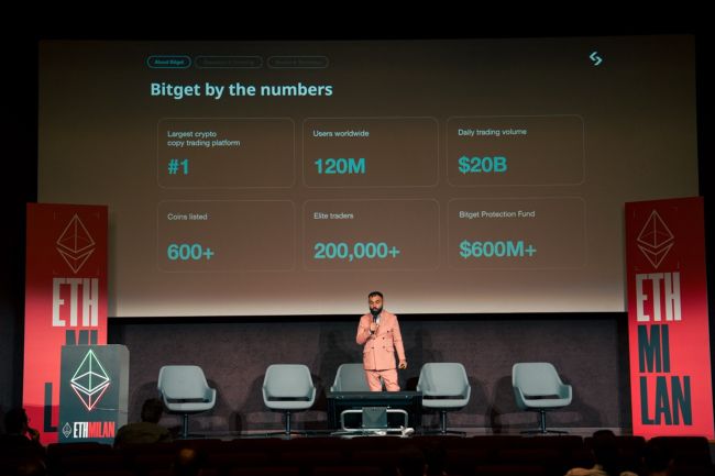 Vugar Usi Zade, COO of Bitget on Stage