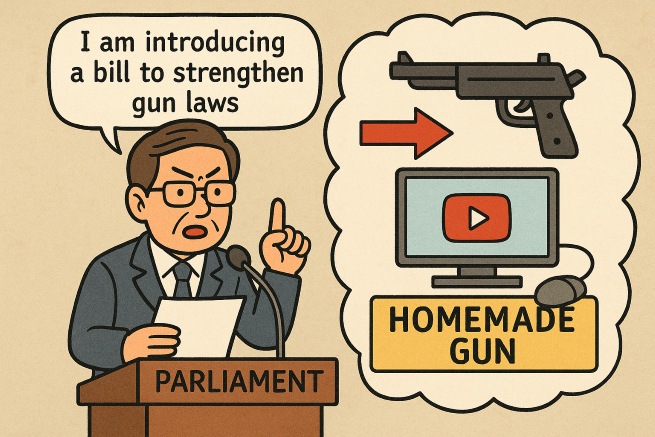 Lawmaker Pushes Bill to Crack Down on DIY Firearms Following Incheon Killing (Image supported by ChatGPT)