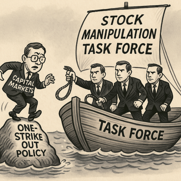 A One-Strike Market: Seoul's Bold Plan to Root Out Stock Manipulators (Image supported by ChatGPT)