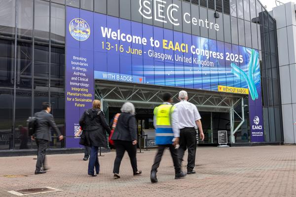 Entrance of the EAACI Congress in the SEC located in Glasgow