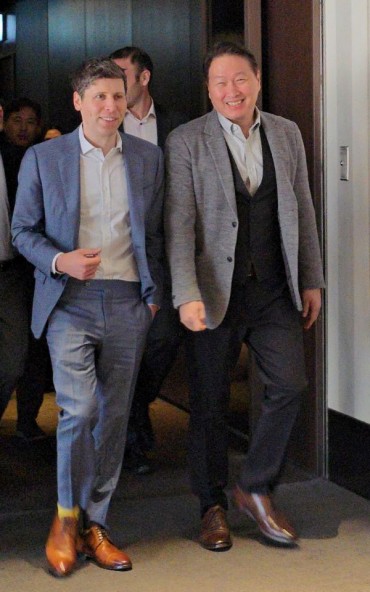SK Group Chief, OpenAI CEO Discuss AI Cooperation In San Francisco Meeting SK Group Chief, OpenAI CEO Discuss AI Cooperation In San Francisco Meeting