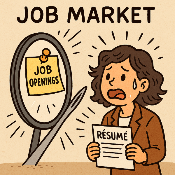 Fewer Jobs and Rising Job Seekers: South Korea’s Employment Challenges in 2025 (Image supported by ChatGPT)