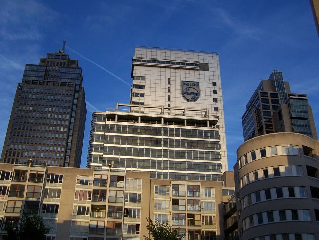 Headquarters of Philips in Amsterdam, The Netherlands. (Image courtesy of Wikimedia Commons/CCL)