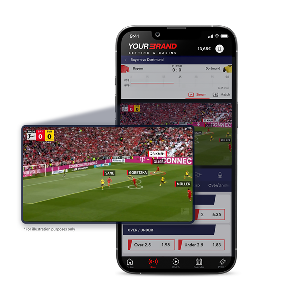 From the start of the 2025 / 26 soccer season, Sportradar's streaming technology 4Sight will be available for all Bundesliga matches, allowing sportsbook operators to elevate their live streaming offering and drive deeper engagement with customers.