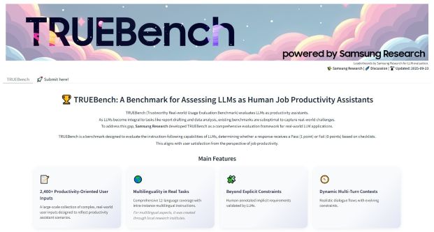 Samsung Launches TrueBench to Measure AI Productivity in Workplaces Samsung Launches TrueBench to Measure AI Productivity in Workplaces