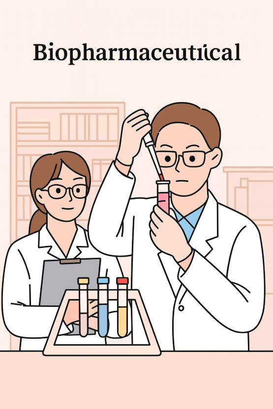 A biosimilar is a copy of an original biopharmaceutical whose patent has expired. It has nearly the same efficacy as the original drug but is typically more than 30 percent cheaper. Biosimilars are replicas of biopharmaceuticals, which are produced using living cells such as animal cells, yeast, or E. coli to create high-molecular protein products. (Image supported by ChatGPT)