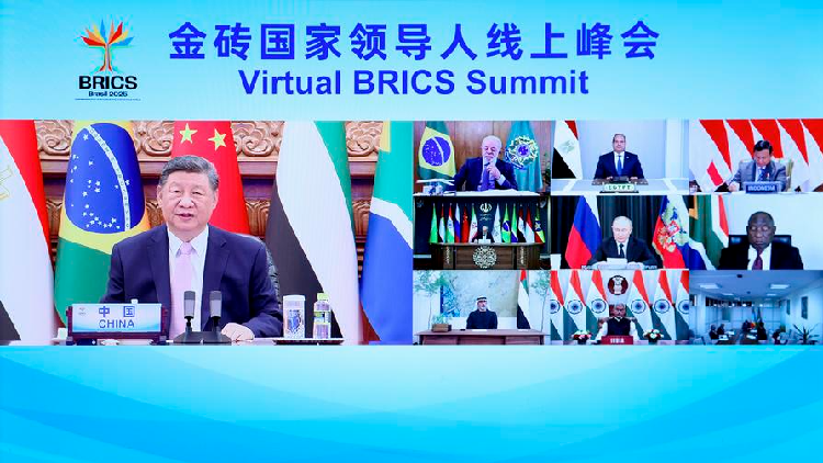 CGTN: China calls on BRICS countries to jointly defend multilateralism