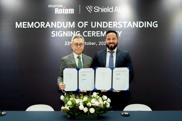 Hyundai Rotem Partners With U.S. Firm Shield AI to Develop AI-Based Defense Technologies Hyundai Rotem Partners With U.S. Firm Shield AI to Develop AI-Based Defense Technologies