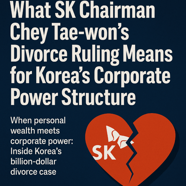 KBW Explainer | What SK Chairman Chey Tae-won’s Divorce Ruling Means for Korea’s Corporate Power Structure