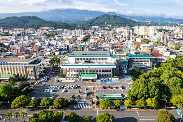 The Jeju Special Self‑Governing Provincial Government Office building in Jeju City, South Korea. (Yonhap)