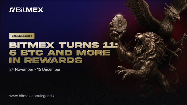 BitMEX Launches the ‘BitMEX Legends’ Campaign With a 5 BTC Prize Pool to Celebrate 11-Year Anniversary