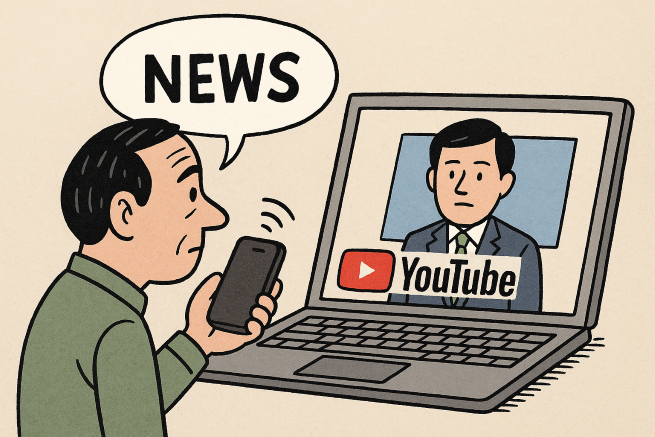 Survey Shows Koreans Trust YouTube News — Even When It Isn’t From Newsrooms (Image supported by ChatGPT)