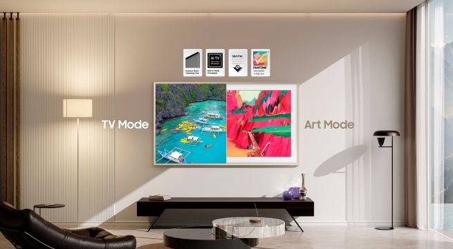 Samsung’s “The Frame Pro” TV, winner of the CNN Underscored Innovation Award. (Photo provided by Samsung Electronics)